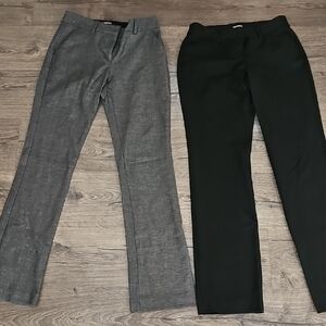 2 Pr Of EXPRESS SZ 4R GRAY & BLACK DRESS PANTS